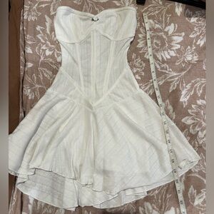 Strapless White Dress